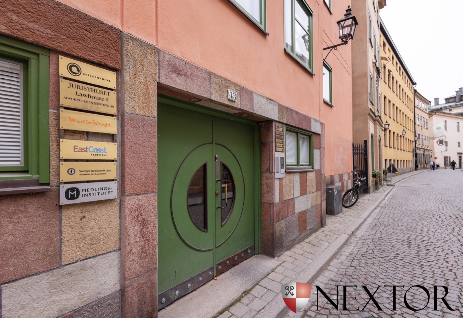 Ljus kontorslokal på Österlånggatan 43 i Gamla stan.